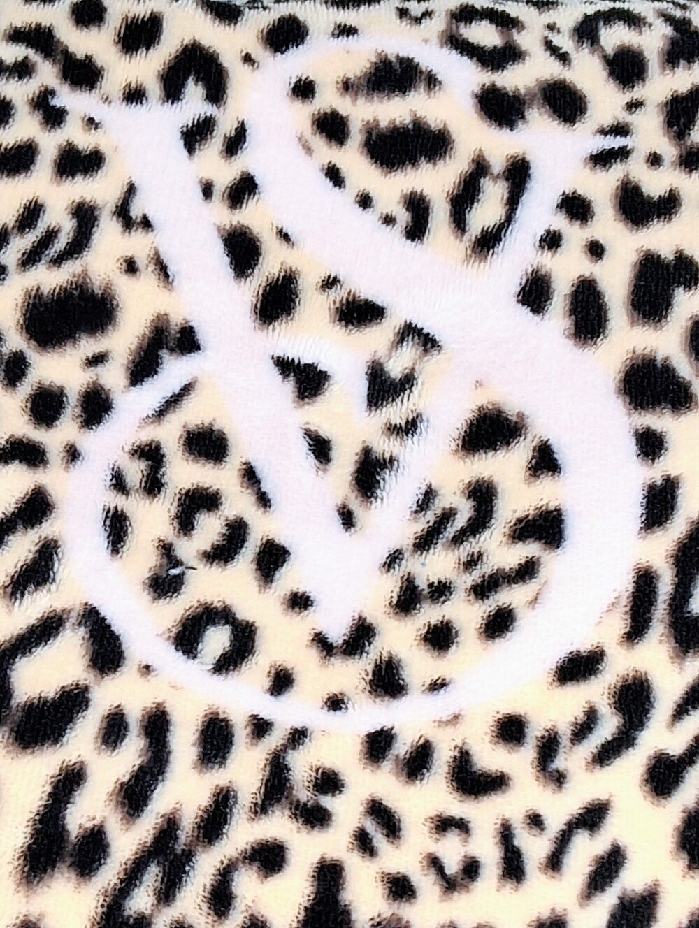Victoria's Secret Leopard Print Sherpa Daring 50 X 60 Throw/Blanket
